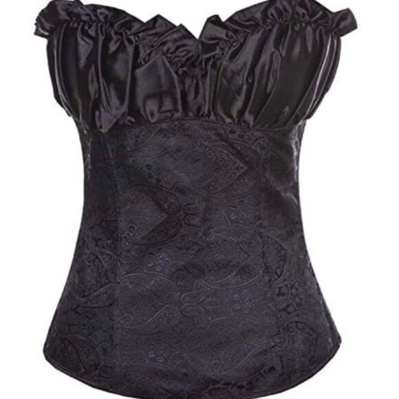 Jacquard Tight-fitting Bustier (S) - Picture 1 of 9